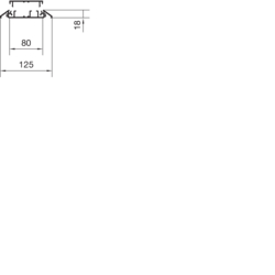 Product Cross Section Complete Podlahová lišta AKA hliník