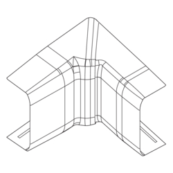 Product Drawing ATA12502 Vnitřní roh ABS