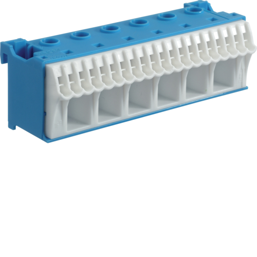 KN26N QuickConnect bezšroubový blok N,  modrý, 26 svorek,  6x25+20x4mm2, šíře 105mm