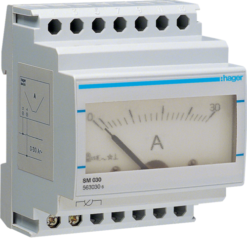 SM030 Ampérmetr analog. - přímé měření 0 - 30A
