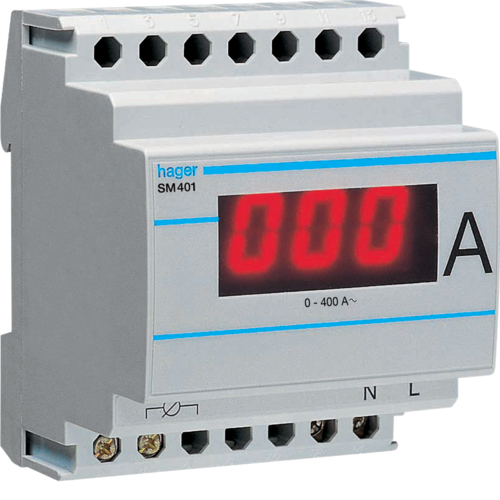 SM401 Ampérmetr digitální nepřímé měření 0-400A