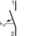 Circuit Drawing Jističe charakteristky D, 1-pólové