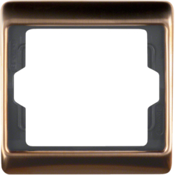 13130007 Středová deska pro modul přístroje teplotního čidla sv. bronz,  lak.