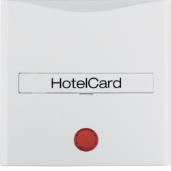 16401909 Centrální díl s potiskem pro tlačítko pro hotelové karty,  S.1/B.x,  bílá mat