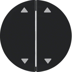 16442045 Kryt dělený s potiskem symbolu šipek,  R.1/R.3, černá lesk