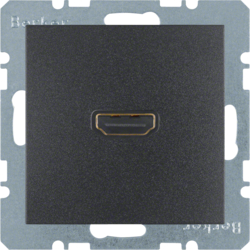 3315431606 Zásuvka HDMI s připojením konektoru 90°, S.1/B.x,  antracit mat