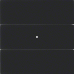 75163092 Senzor tlačítkový 3-násobný B.IQ sklo,  černá