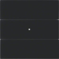 75163592 Senzor tlačítkový 3-násobný, Komfort B.IQ sklo,  černá