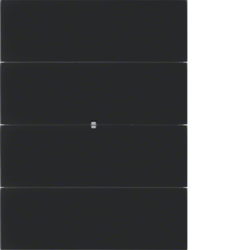 75164092 Senzor tlačítkový 4-násobný B.IQ sklo,  černá