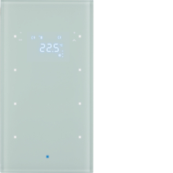 75643030 Senzor skleněný, 3-násobný s termostatem TS Sensor sklo,  bílá