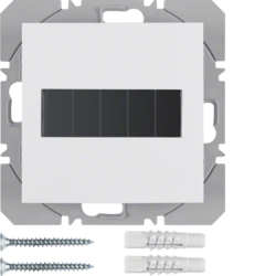 85655189 KNX RF tlačítko 1-násobné solární ploché, quicklink,  S.1/B.x,  bílá lesk
