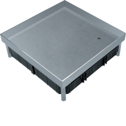 EKQ1200BL2 Výškově stavitelná podlahová krabice Q12 pro 12 přístrojů, zaslepovací 38/43mm