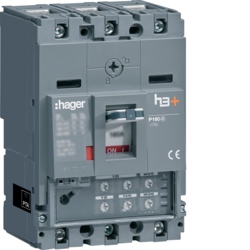 HHS040JC Kompaktní jistič h3+ P160 LSI 25 kA,  3-pólový, In 40 A