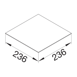 Product Drawing Vložka pro víko krabice VDQ12 Ostatní lepenka