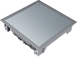 VDQ06057011 Víko podlahové krabice Q06 čtvercové pro 6 přístrojů, pro podlahy 5 mm šedá