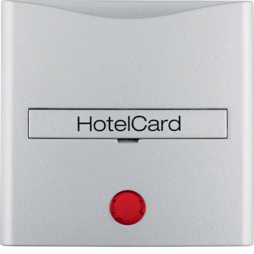 16401404 Centrální díl s potiskem pro tlačítko pro hotelové karty,  S.1/B.x,  stříbrná mat
