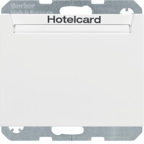 16417119 Relé pro hotelovou kartu s centrálním dílem,  K.1, bílá lesk