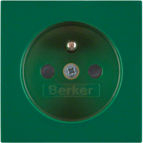 3965768963 Centrální díl pro zásuvku s ochranným kolíkem,  S.1/B.x,  zelená lesk