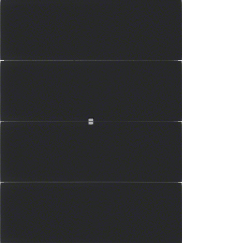 75164092 Senzor tlačítkový 4-násobný B.IQ sklo,  černá