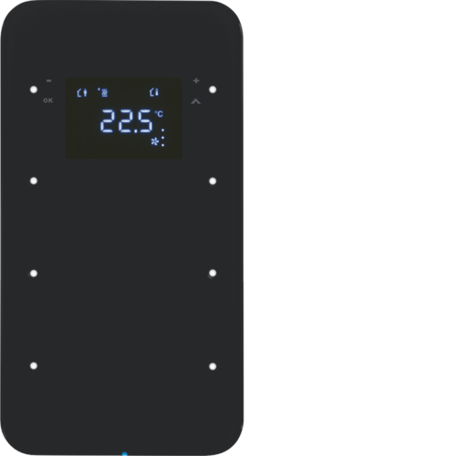 75643065 Dotykový sensor 3-násobný s termostatem R.1 sklo,  černá
