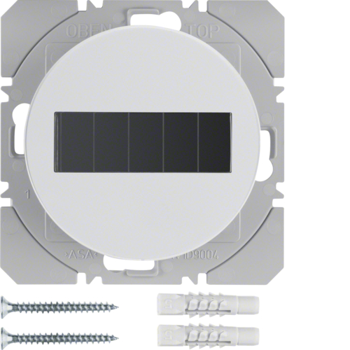 85655139 KNX RF tlačítko 1-násobné solární ploché, quicklink,  R.1/R.3, bílá lesk