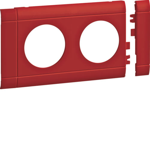 GB080203020 Přístrojový rámeček dvojzásuvky 80mm,  červená