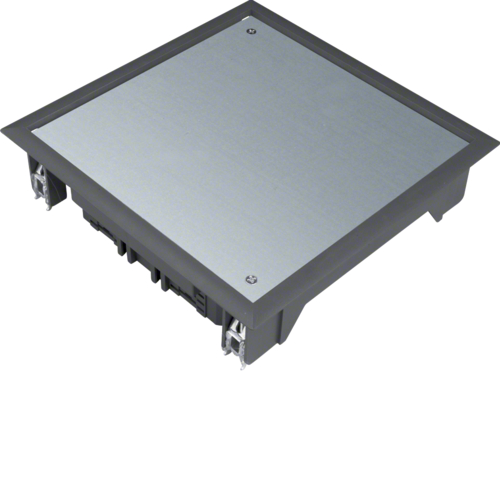 VDQ06059005 Víko podlahové krabice Q06 čtvercové pro 6 přístrojů, pro podlahy 5 mm černá