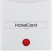 16408989 Centrální díl s potiskem pro tlačítko pro hotelové karty,  S.1/B.x,  bílá lesk