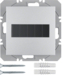 85655183 KNX RF tlačítko 1-násobné solární ploché, quicklink,  S.1/B.x,  stříbrná mat