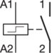 Circuit Drawing Impulzní relé, 1-pólové