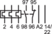 Circuit Drawing Tepelná relé pro výkonové stykače velikosti 1 (EV007…EV015)