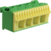 KN18E QuickConnect bezšroubový blok PE,  zelený, 18 svorek,  4x25+14x4mm&sup2;, šíře 75mm