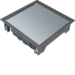VDQ06129005 Víko podlahové krabice Q06 čtvercové pro 6 přístrojů, pro podlahy 12 mm černá