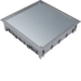 VDQ12127011 Víko podlahové krabice Q12 čtvercové pro 12 přístrojů, pro podlahy 12 mm šedá