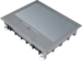 VE09057011 Víko podlahové krabice E09 obdelníkové pro 9 přístrojů, pro podlahy 5 mm šedá