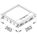 Product Drawing Víko podlahové krabice VQ12 Ostatní Polyamid (PA)